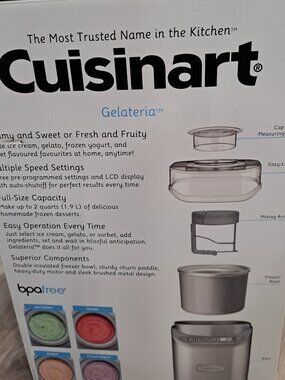 Cuisinart Ice Cream Maker Machine